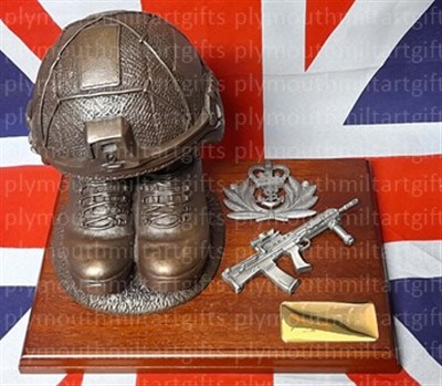 Royal Navy Officer Boots and Virtus Helmet